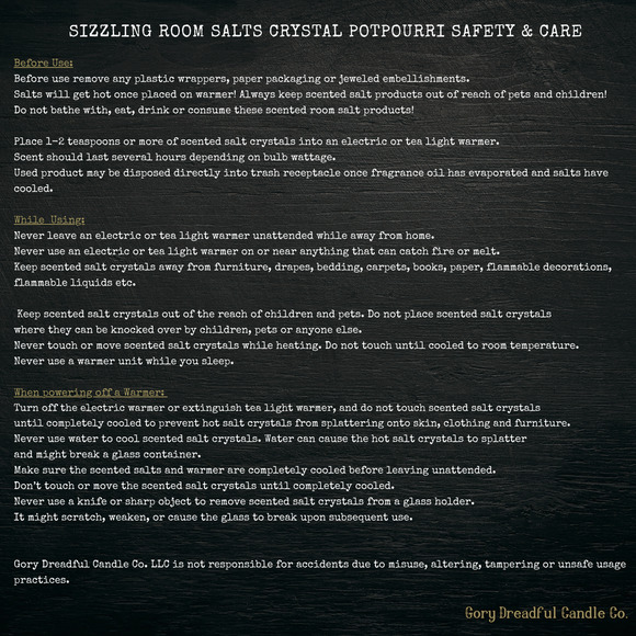 BOO'D UP & BUBBLY Sizzling Room Salt Crystal Potpourri: Floral Bubble Bath Scent - Picture 10 of 10